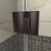 DreamLine Unidoor-X 63 1/2 in. W x 30 3/8 in. D x 72 in. H Frameless Hinged Shower Enclosure in Oil Rubbed Bronze - E32514530R-06 - B07H6QF5B9